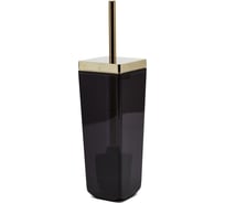 Ёрш для унитаза PRIMANOVA TOSKANA чёрный-золото, пластик M-SA04-25-A