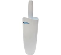Ёрш PRIMANOVA с подставкой для унитаза, бело-голубой, d=10, h=35 см M-E05-02