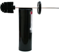 Ёрш для унитаза PRIMANOVA E42 из нержавеющей стали, чёрный корпус, чёрная вставка M-E42-06-06