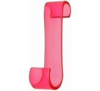 Пластиковый крючок для ванной PRIMANOVA S - образный, прозрачно-красный M-B26-18