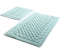 Комплект ковриков для ванной PRIMANOVA BAMBI мятный, 60х100 см и 60х50 см, хлопок DR-63022