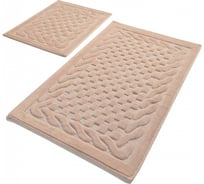 Комплект ковриков для ванной PRIMANOVA BAMBI пудра, 60х100 см и 60х50 см, хлопок DR-63024