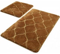 Комплект ковриков для ванной PRIMANOVA INFINITY карамель, 50x80 см., и 40x50 см., акрил DR-63006
