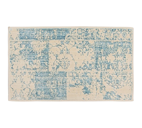 Коврик одинарный PRIMANOVA KARINNA 60х100 см, голубой, хлопок DR-62014 1