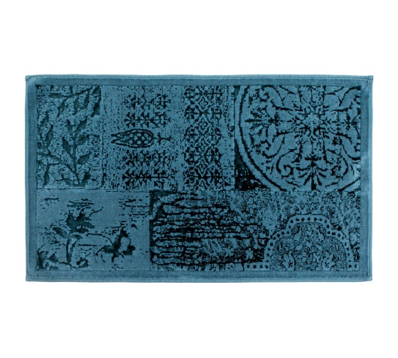 Коврик PRIMANOVA MIST одинарный, 60x100 см, сапфировый, хлопок DR-62022 1