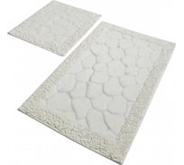 Комплект ковриков для ванной PRIMANOVA STONE экрю, 60х100 см и 60х50 см, хлопок DR-63017