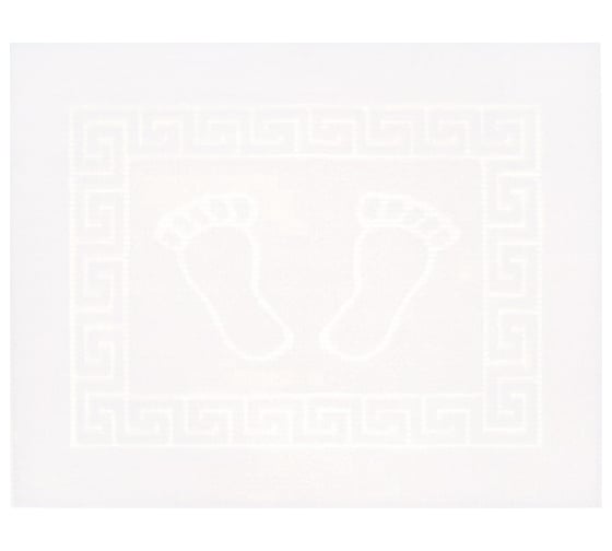 Коврик для ванной PRIMANOVA FOOT 50х70 см, полипропилен, белый DR-62004