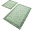 Комплект ковриков для ванной PRIMANOVA STONE мятный, 60x100 см., и 60x50 см., хлопок DR-63020 1