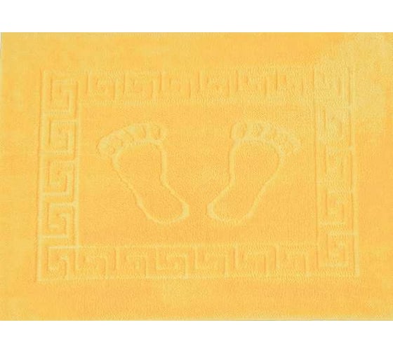 Коврик для ванной PRIMANOVA FOOT 50х70 см, полипропилен, оранжевый DR-62010
