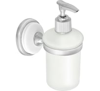 Дозатор для жидкого мыла Solinne Blanco стеклянный хром, стекло-сатин B-51106 2516.133