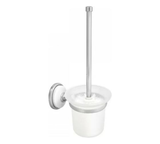 Туалетный ершик Solinne Blanco стеклянный хром, стекло-сатин B-51114 2522.022
