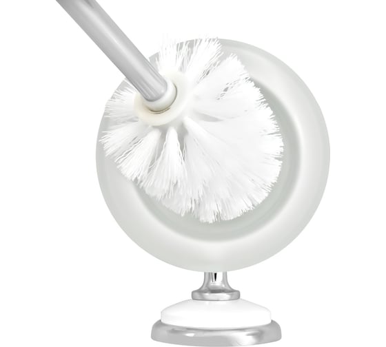 Туалетный ершик Solinne Blanco стеклянный хром, стекло-сатин B-51114 2522.022