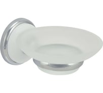 Стеклянная мыльница Solinne Blanco хром, стекло-сатин B-51105 2541.107