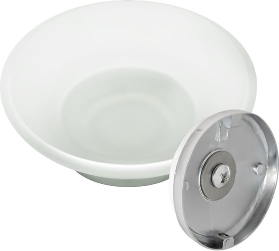 Стеклянная мыльница Solinne Blanco хром, стекло-сатин B-51105 2541.107