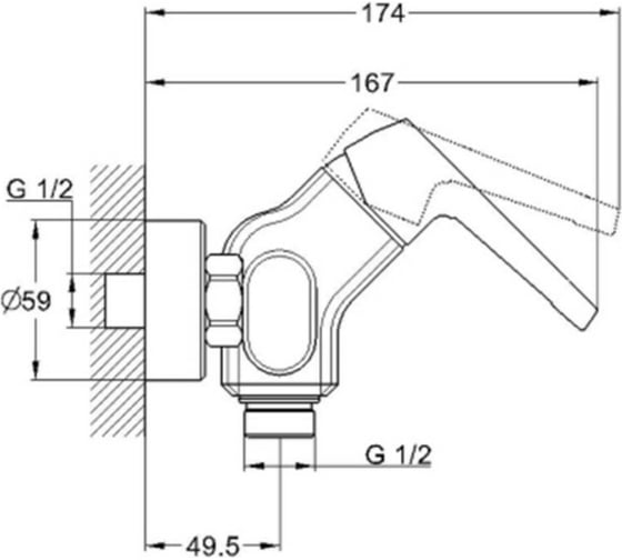 Смеситель для душа G-Lauf LEF5-A232