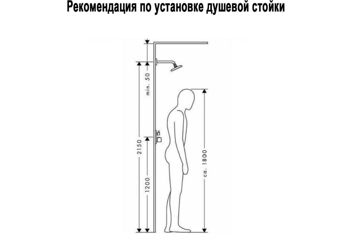 Душевая стойка со смесителем, квадратным тропическим душем и лейкой WISENT  W3506А - выгодная цена, отзывы, характеристики, фото - купить в Москве и РФ