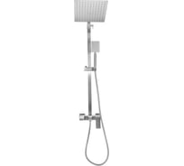 Душевая стойка со смесителем, квадратным тропическим душем и лейкой WISENT W72425