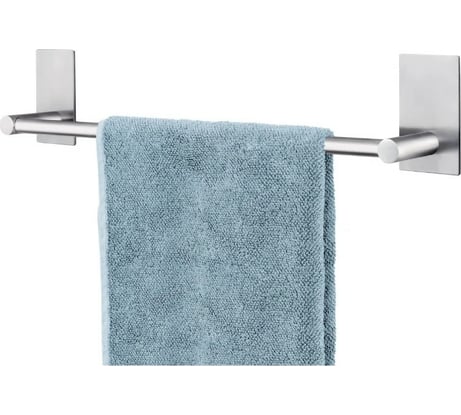 Планка для полотенец Tatkraft John Self адгезивная, L40xH8xW6 cм, выдерживает до 5 кг 11328