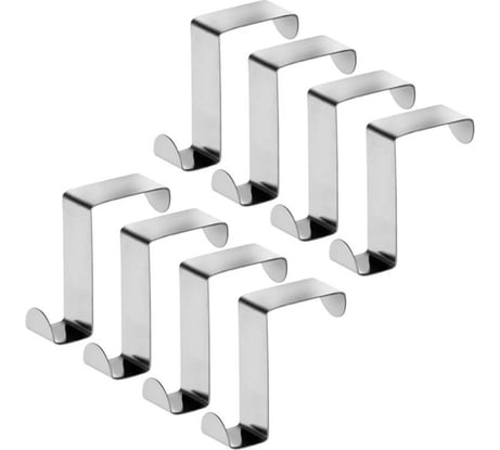 Крючки на дверь Tatkraft Seger из нержавеющей стали, 10 шт L2xH6xD6 cм 12134