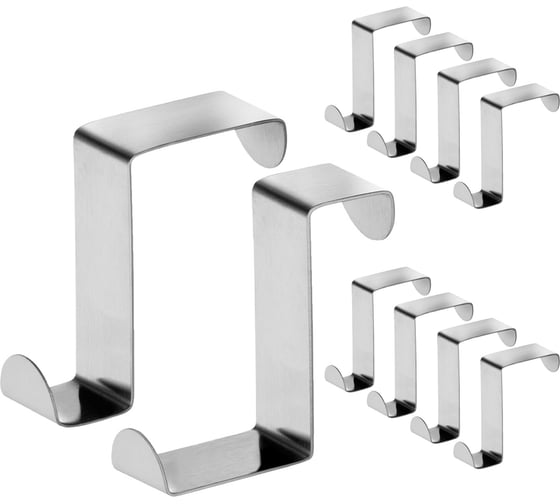 Крючок металлический на дверь накидной SEGER Tatkraft 10 шт 12134