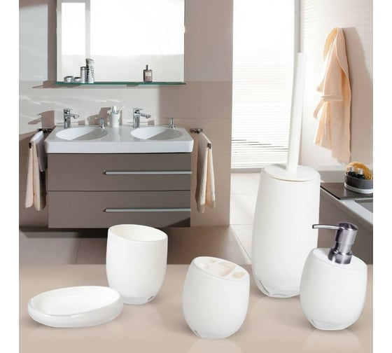 Гарнитур для туалета Tatkraft REPOSE WHITE 12233