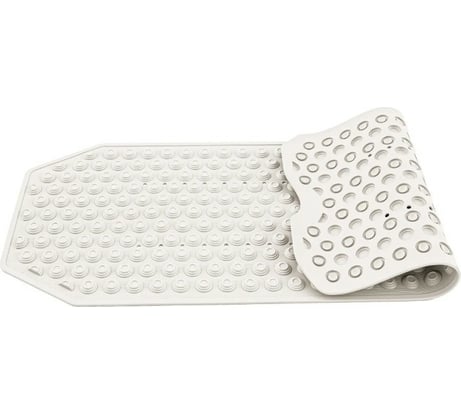 Большой противоскользящий коврик для ванной и душа Tatkraft Secure White TPR L103xH0,5xD40 c 12448