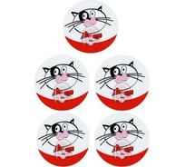 Адгезивный крючок Tatkraft FUNNY CATS 5 шт 18204к