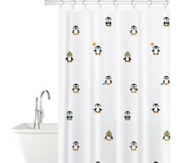 Штора для ванной Tatkraft Funny Penguins Textile 10482