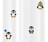 Штора для ванной Tatkraft Funny Penguins Textile 10482 3