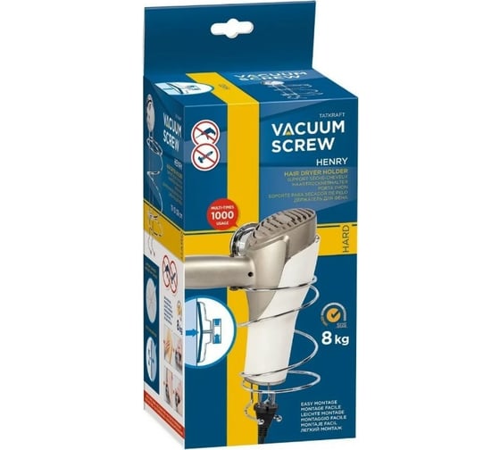 Держатель для фена Tatkraft VACUUM SCREW HENRY 10642