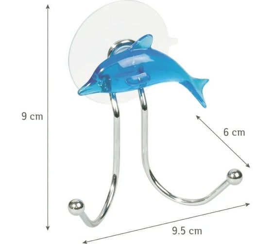 Двойной крючок Tatkraft DOLPHIN BLUE набор 5 шт 11168