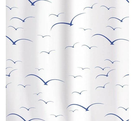 Штора для ванной Tatkraft Seagulls Textile 11281