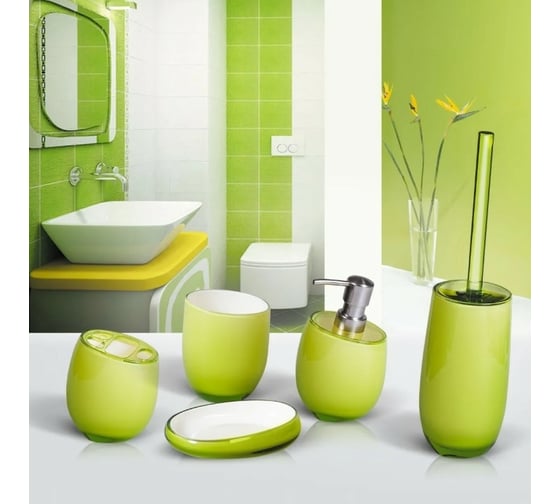 Стакан для ванной комнаты Tatkraft REPOSE GREEN 12318