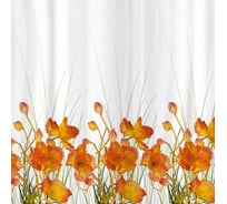 Штора для ванной Tatkraft FRENCH PEVA POPPIES 14046