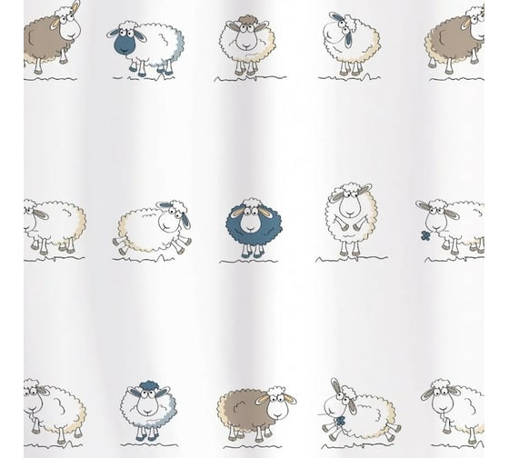 Штора для ванной Tatkraft FUNNY SHEEP PEVA 14855