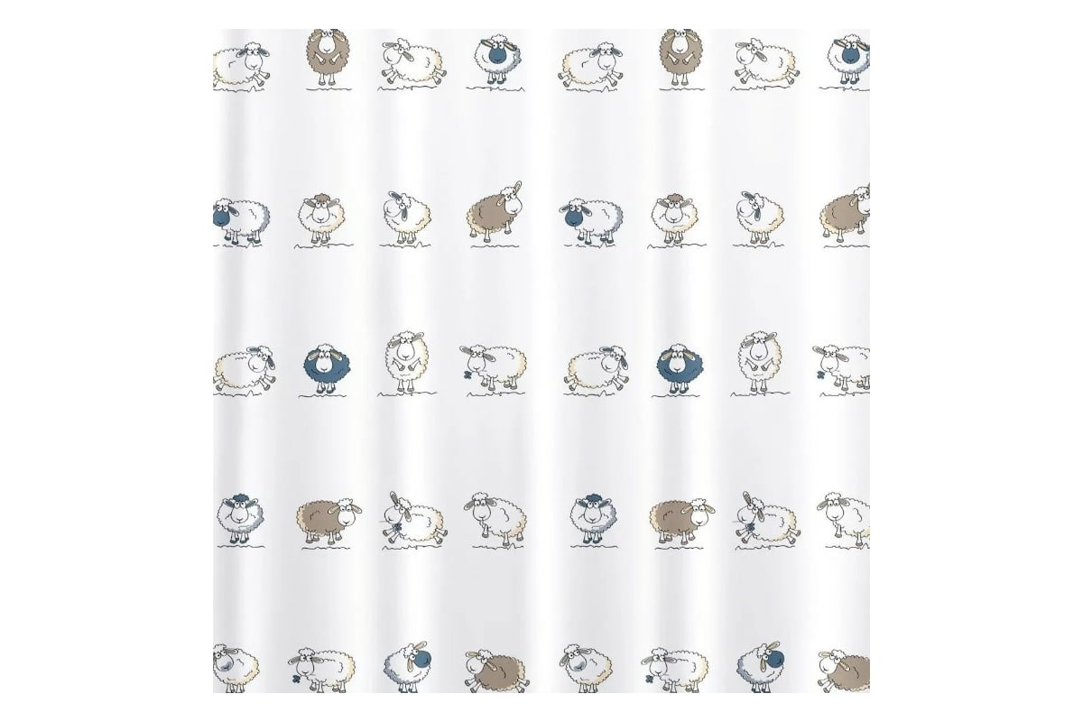 Штора для ванной Tatkraft FUNNY SHEEP TEXTILE 14862 - выгодная цена ...