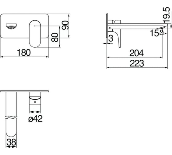 Смеситель для раковины Nobili YO126198/1CR 00000106562