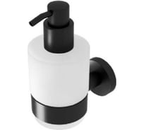 Дозатор для жидкого мыла Geesa Nemox Black 68x107x147 прозрачный матовый-черный матовый 916516-06