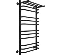 Полотенцесушитель INDIGO Brace с полкой (в.р.1/2") 100/50 (к-1, черный муар) LBCW100-50PBR