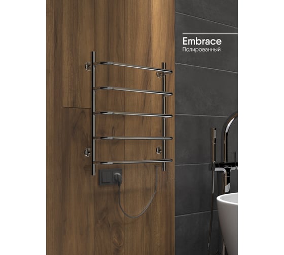 Полотенцесушитель INDIGO Embrace б/п (electro) 60/50 (скр.монтаж, унив.подкл.R/L,) LCEE60-50R