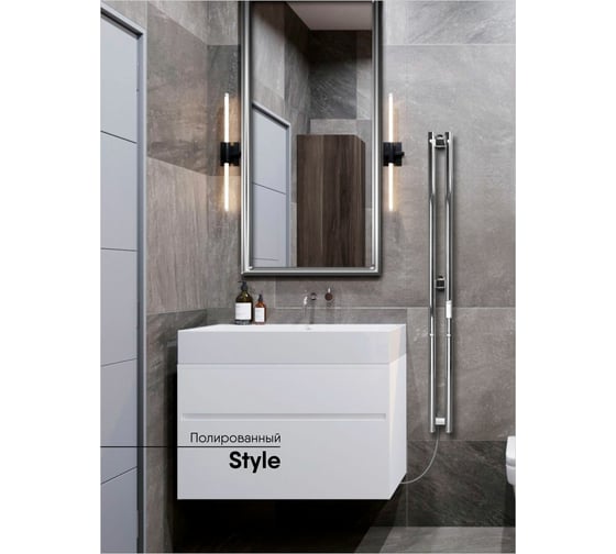 Полотенцесушитель INDIGO Style (electro) 120/10 (скр.монтаж, унив.подкл.R/L, полиров.) LSE120-10Rt