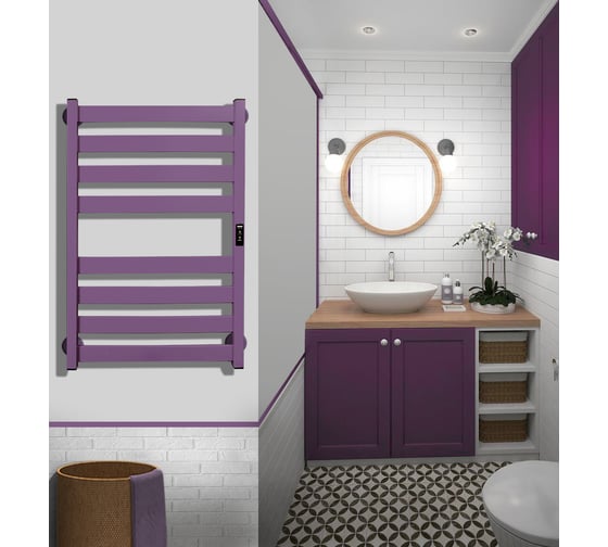 Полотенцесушитель INDIGO Oktava Slim 5 (electro) 80/50 LСLOKS5E80-50PCRt