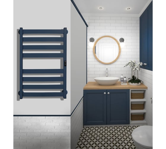 Полотенцесушитель INDIGO Oktava Slim 5 (electro) 80/50 LСLOKS5E80-50MFRt