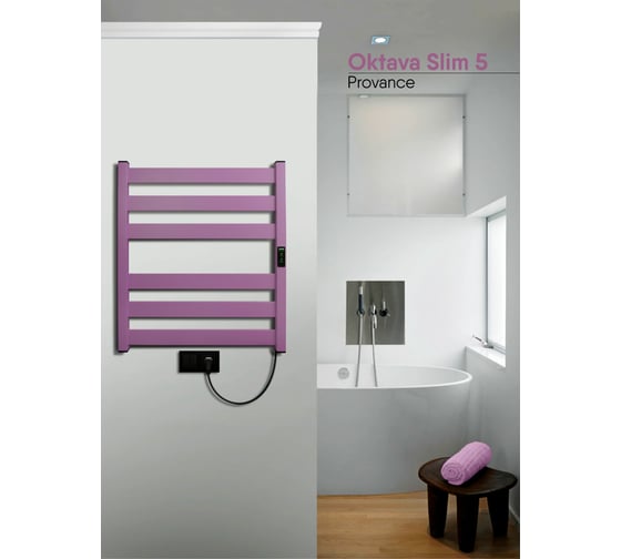 Полотенцесушитель INDIGO Oktava Slim 5 (electro) 60/50 LСLOKS5E60-50PCRt
