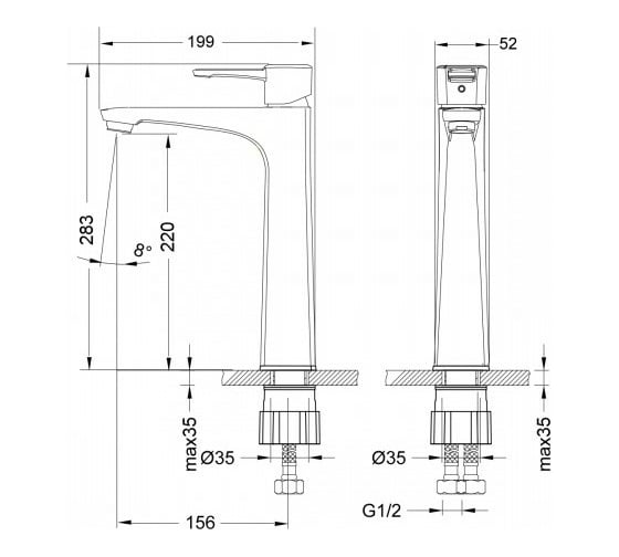 Смеситель для раковины Lemark Evitta LM0509C
