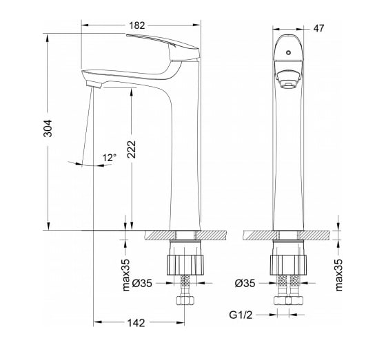 Смеситель для раковины Lemark Linara LM0409C