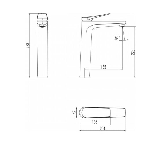 Смеситель для раковины Lemark Bronx LM3709GM