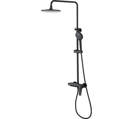 Смеситель для душа Lemark Bronx с регулируемой высотой штанги LM3760BL