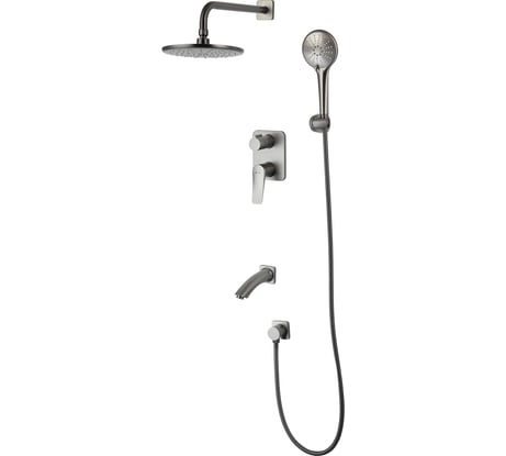 Смеситель для ванны и душа Lemark Bronx встраиваемый LM3722GM