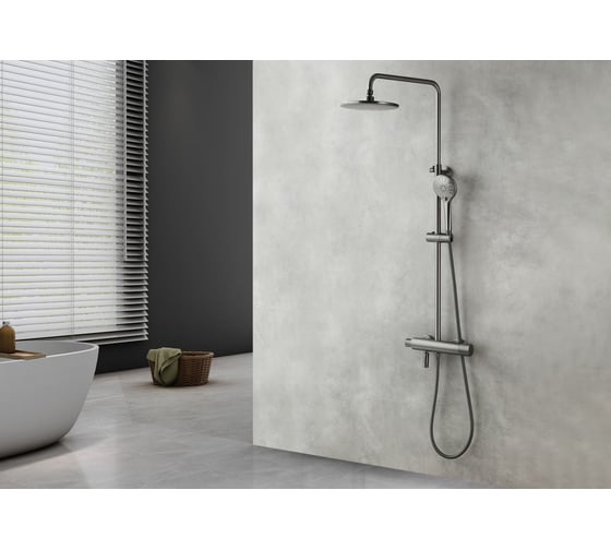 Смеситель для душа Lemark Bronx термостатический LM3772GM